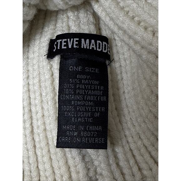 Steve Madden Ivory‎ Knit Winter Beanie! MINT CONDITION! - Picture 5 of 5